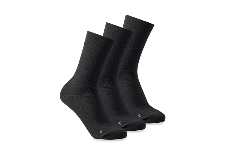 Cykelsokker high cut 3-pak | Sort